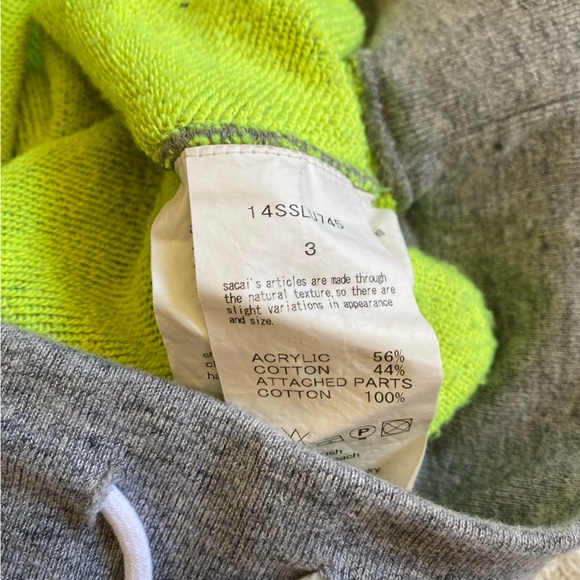 Sacai Luck Gray Sweatpants - Fits Like Small - Made in Japan - Picture 5 of 7